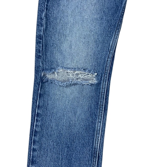 We The Free Free People Mid Rise Distressed Straight Leg Jeans Size 27 - Picture 5 of 13